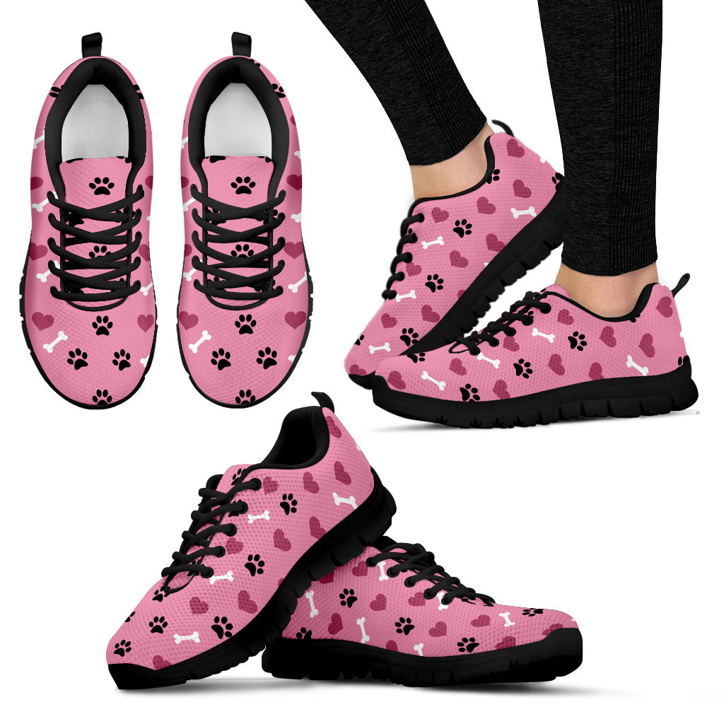 Women's Paw Prints Women Athletic Sneakers