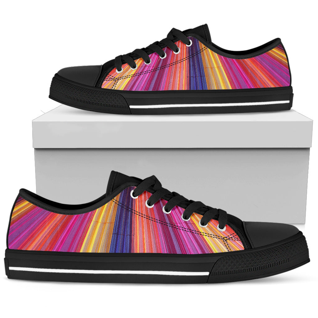 Rainbow Delight Women's Low Top Shoes