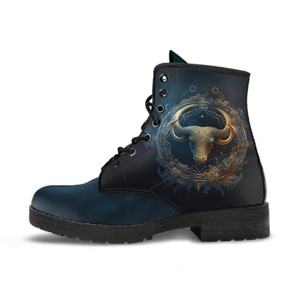 Taurus the Bull Zodiac Vegan Leather Boots