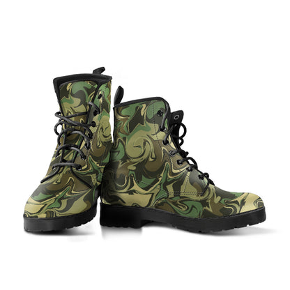 Camo Your Feet Women's Vegan Leather Combat Boots