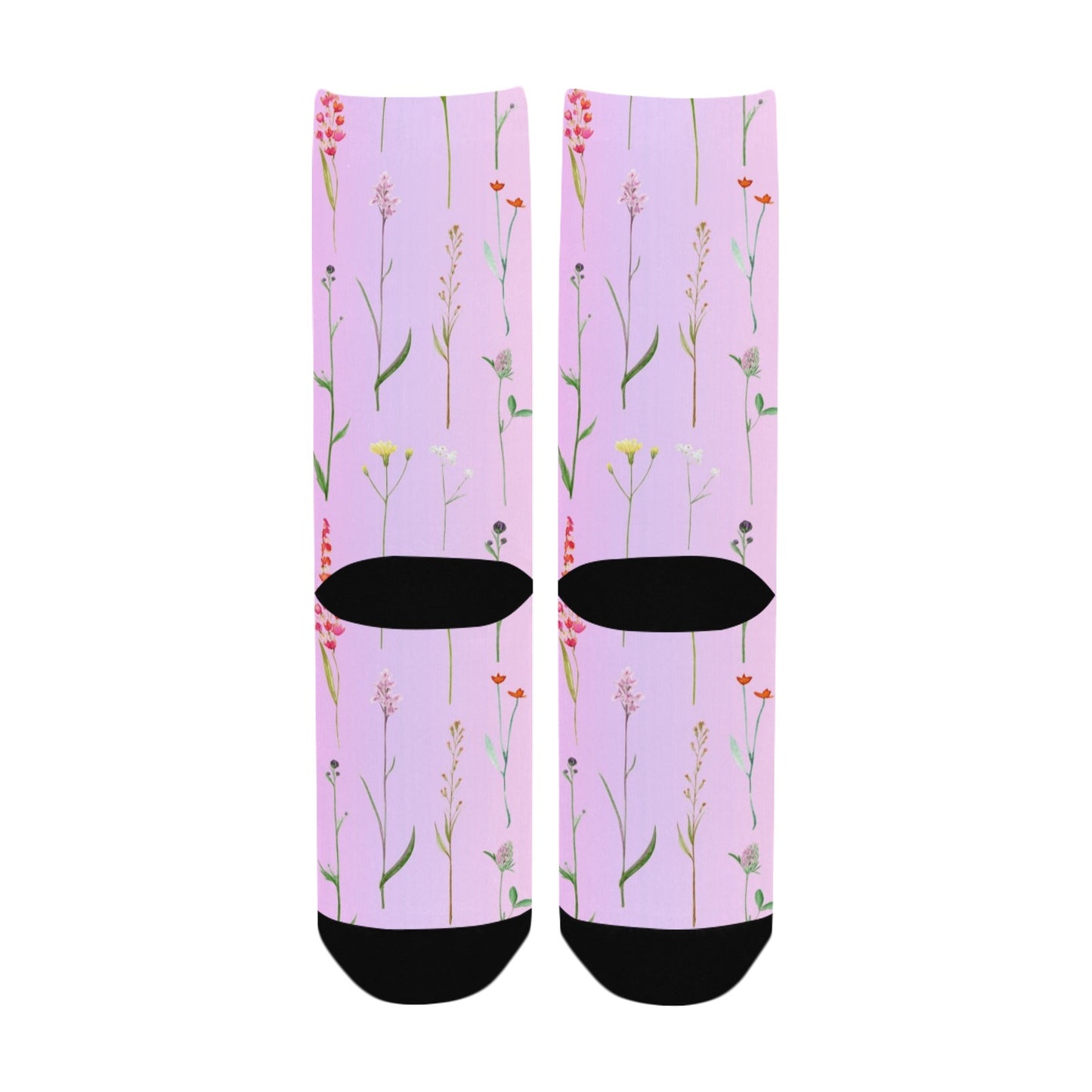 Flower Women Socks - Custom Socks for Women Made in USA