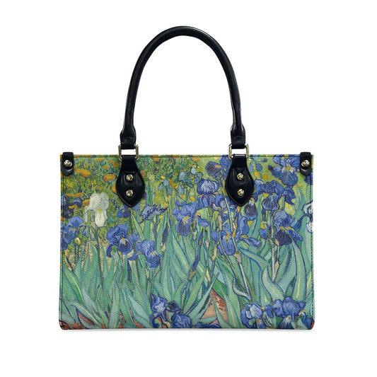 Vintage Art Vincent van Gogh Irises Women's Vegan Leather Handbag