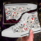Alice in wonderland Women's High Top Sneakers