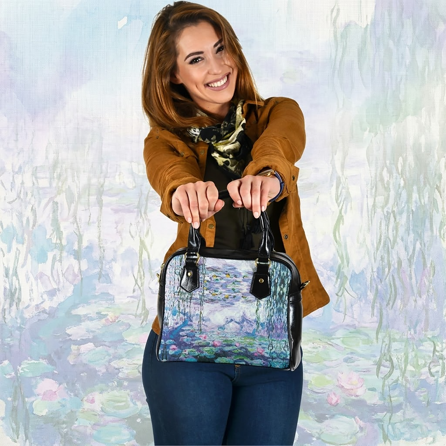 Monet Lilies Women's Travel Bag