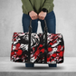 Red And Black Ink Splatter Women's Travel Bag