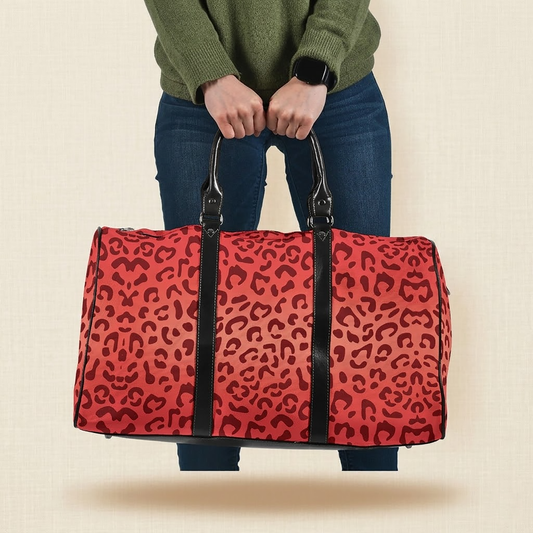 Orange Animal Women's Travel Bag