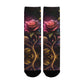 DC Rose Spells Digital Paper Socks - Custom Socks for Women Made in USA