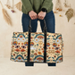 Boho Rainbow and Trippy Mushrooms Women's Travel Bag