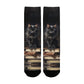 Gothic Cat Bookmark Socks - Custom Socks for Women Made in USA