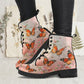 Watercolor Spring Butterfly Women's Vegan Leather Combat Boots