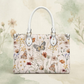 Tiny Bloom Watercolor Butterfly Women's Vegan Leather Handbag