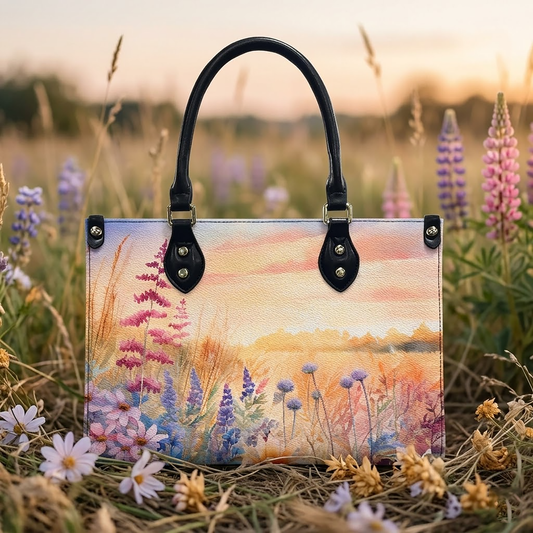 Wildflower Meadow Women's Vegan Leather Handbag