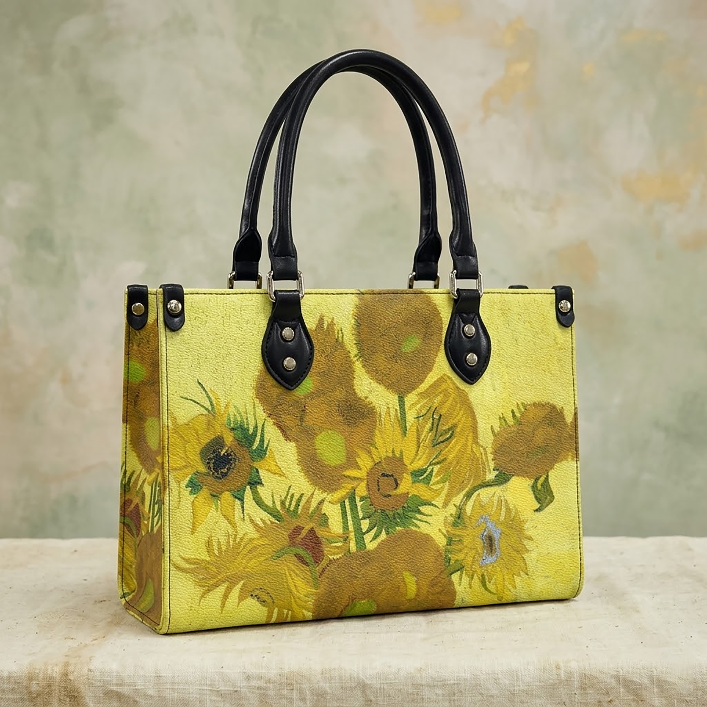Van Gogh Sunflower Women's Vegan Leather Handbag