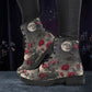 Dark Floral Moon Women's Vegan Leather Boots