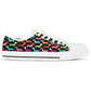 Dachshund Rainbow White Women's Low Top Sneaker