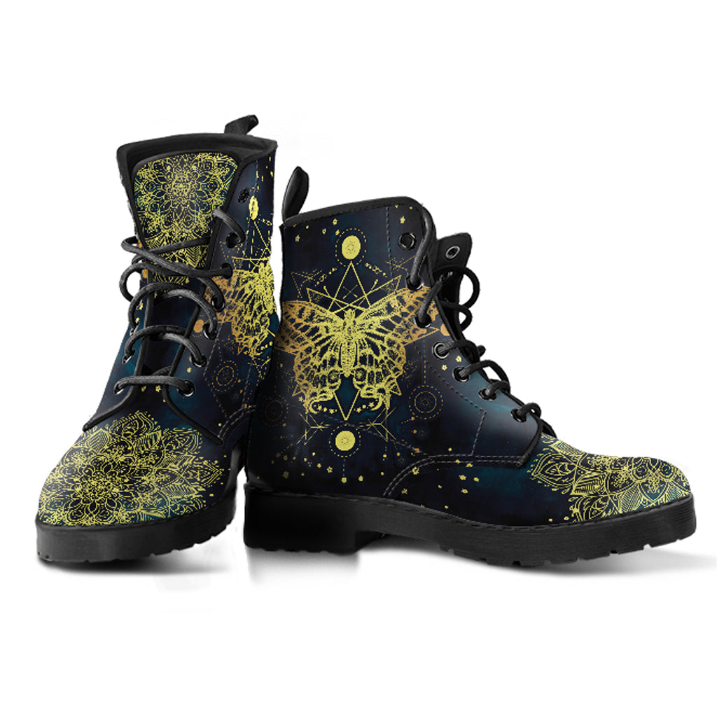 Golden Butterfly Women's Vegan Leather Boots