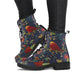 Colorful Bird Handcrafted Women's Vegan Leather Combat Boots