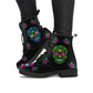 Wicked Skulls Women's Vegan Leather Combat Boots