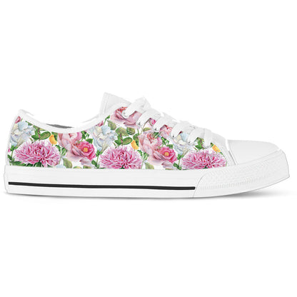 Watercolor Floral Women's Low Top Shoes - READY TO SHIP