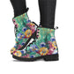 Flowers Handcrafted Women's Vegan Leather Combat Boots