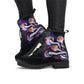 Purple Shrooms Women's Vegan Leather Combat Boots