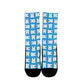 Blue Happy Teeth Women's Crew Socks