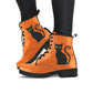 Halloween Cat Women's Vegan Leather Combat Boots