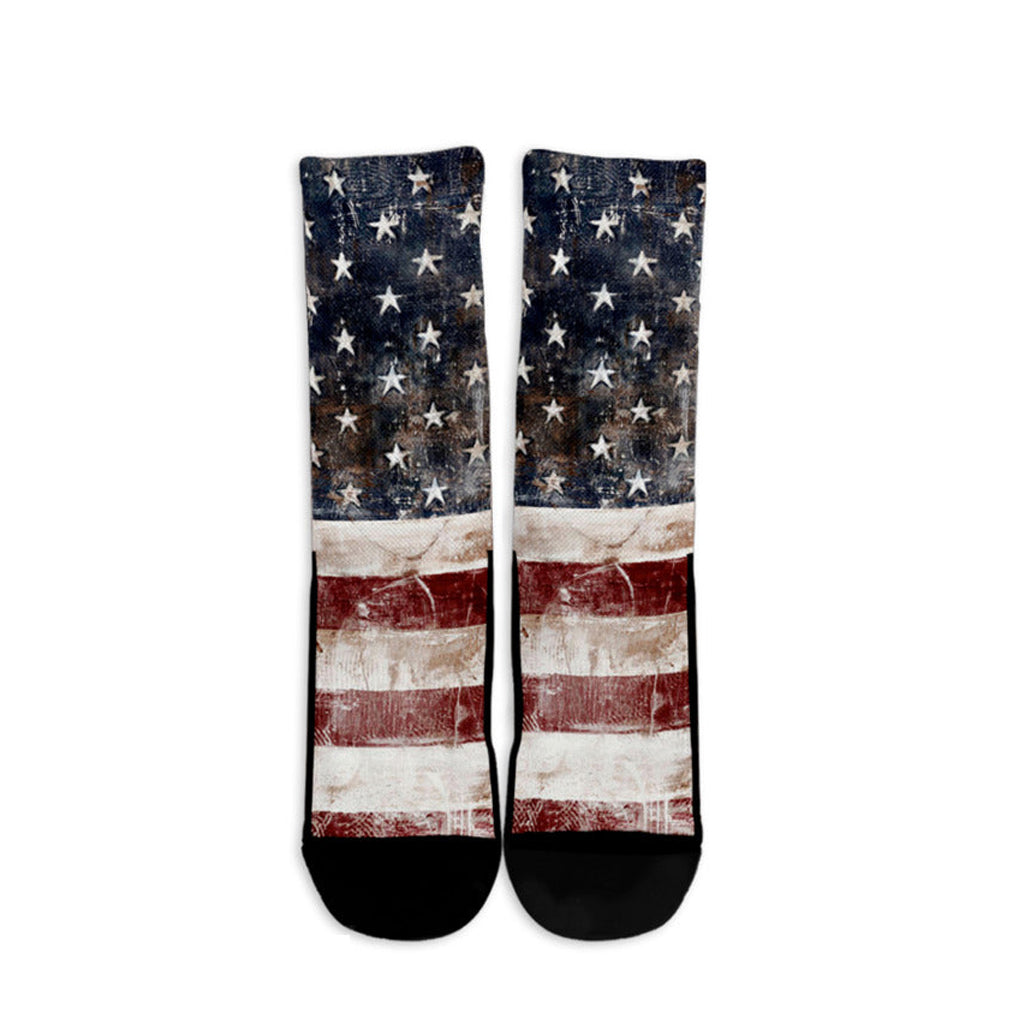 Distressed American Flag Socks