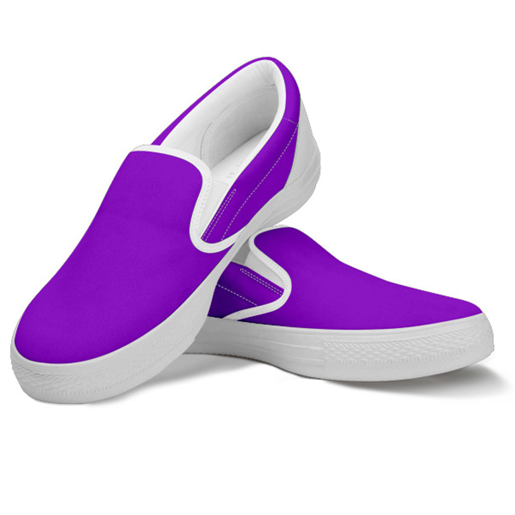 Deep Violet Women's Slip Ons