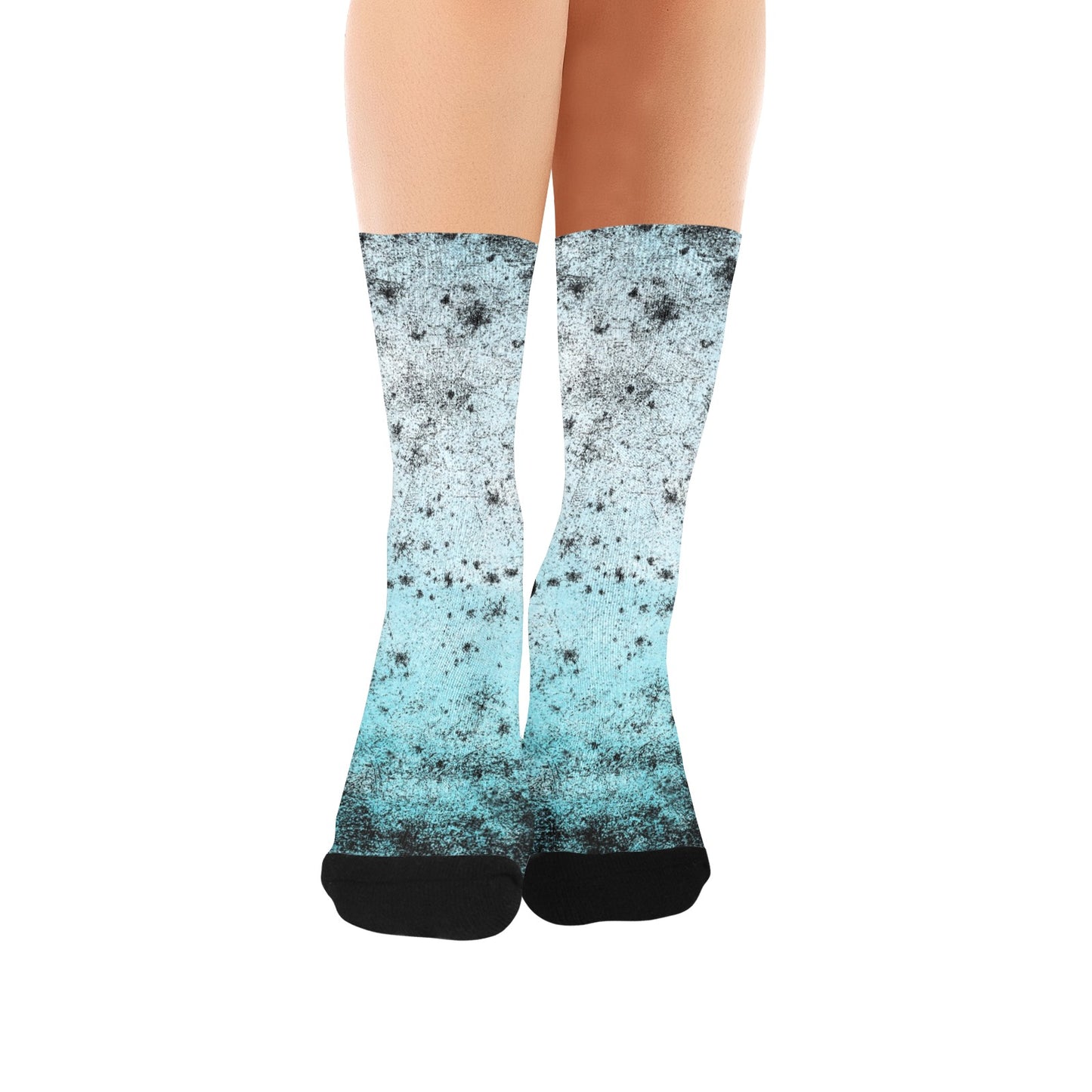 teal, black and blue women's crew socks – Sole Design Studio
