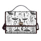 Black White Mushrooms Women's Handbag