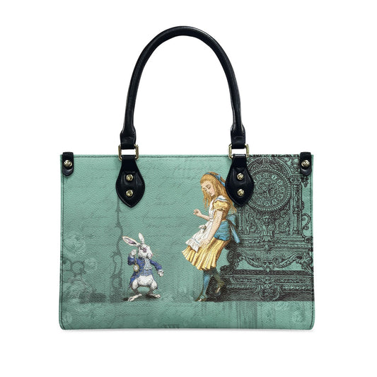 Alice in Wonderland Women's Vegan Leather Handbag