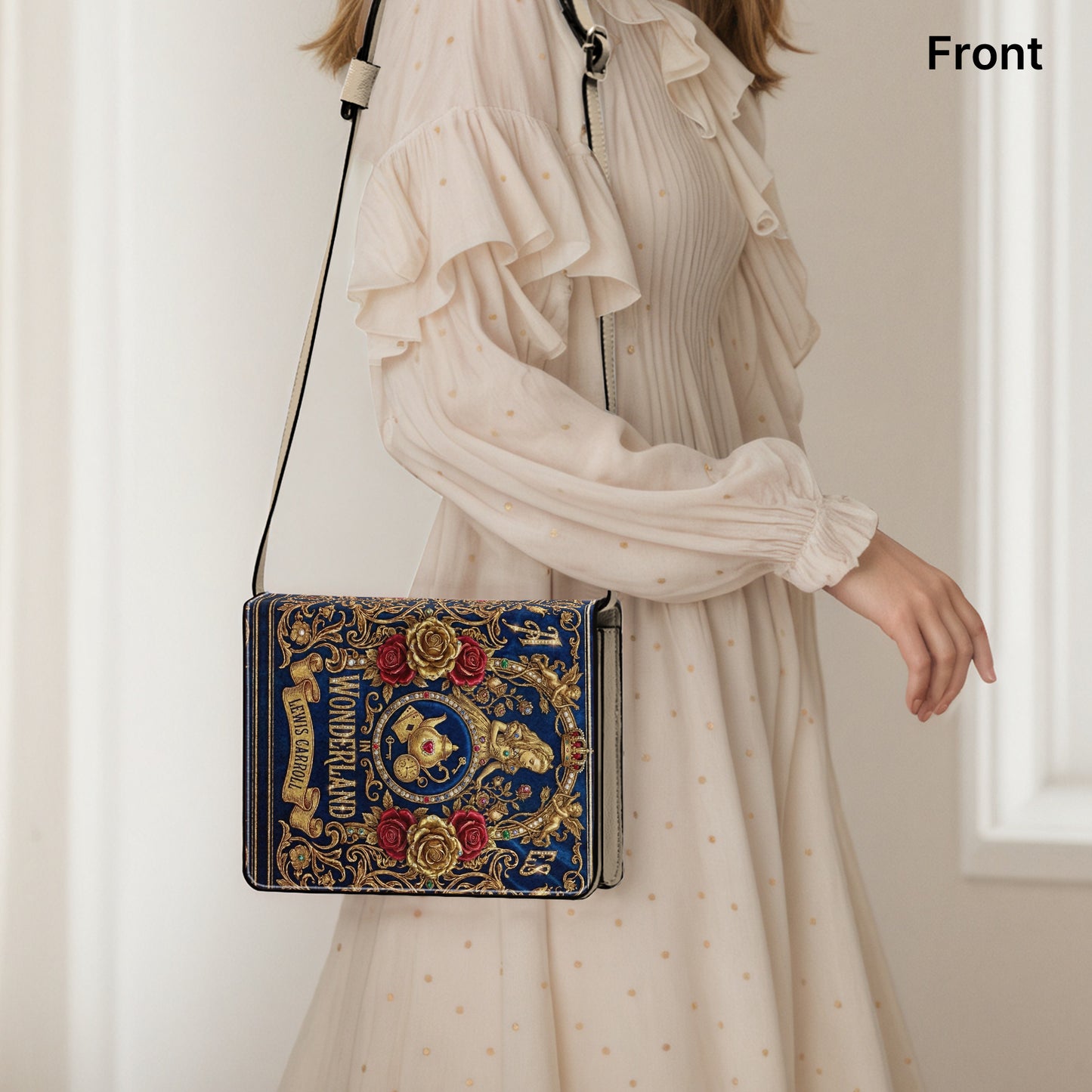 alice in wonderland lewis carroll literary crossbody bag for women – Sole Design Studio