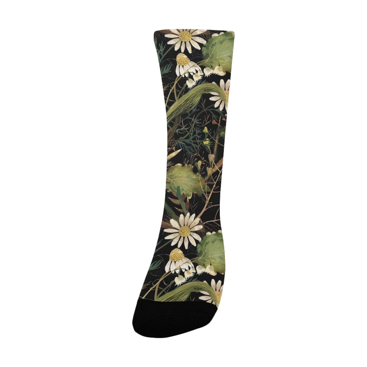 wild bloom daisy women's crew socks – Sole Design Studio