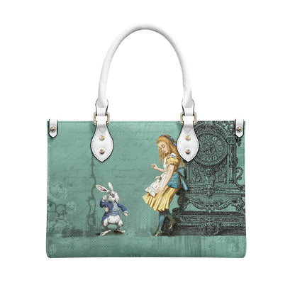 Alice in Wonderland Women's Vegan Leather Handbag