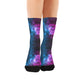 Galaxy Stars Socks - Custom Socks for Women Made in USA