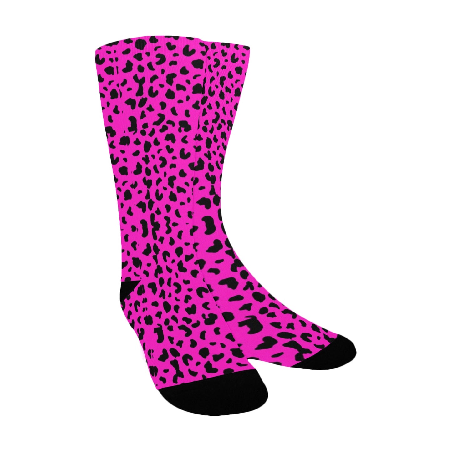 Hoot Pint Leopard Print Socks - Custom Socks for Women Made in USA