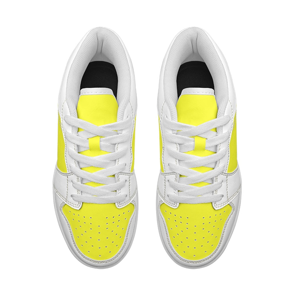 Subtle Yet Bright Leather Sneakers