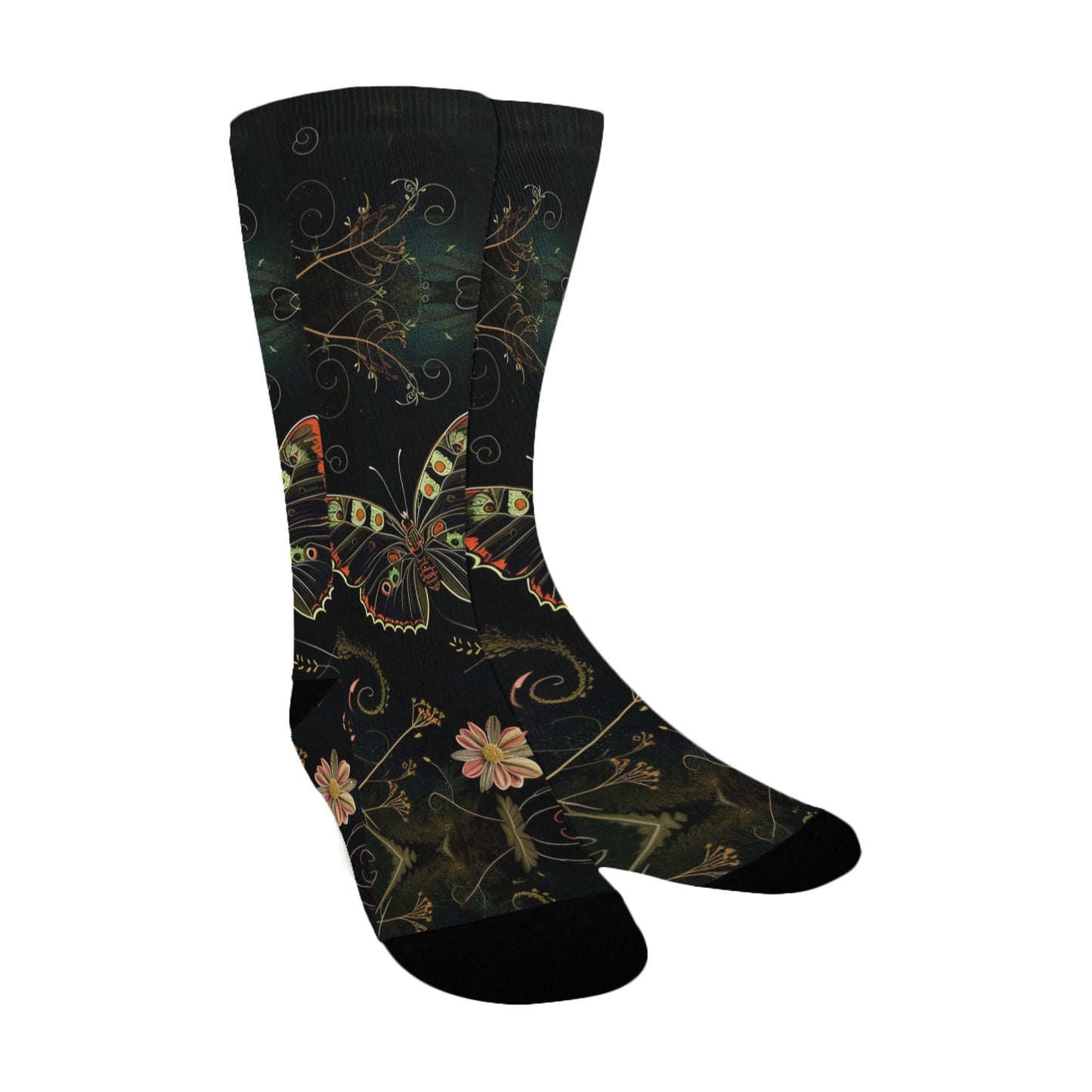 Butterfly Women Socks - Custom Socks for Women Made in USA