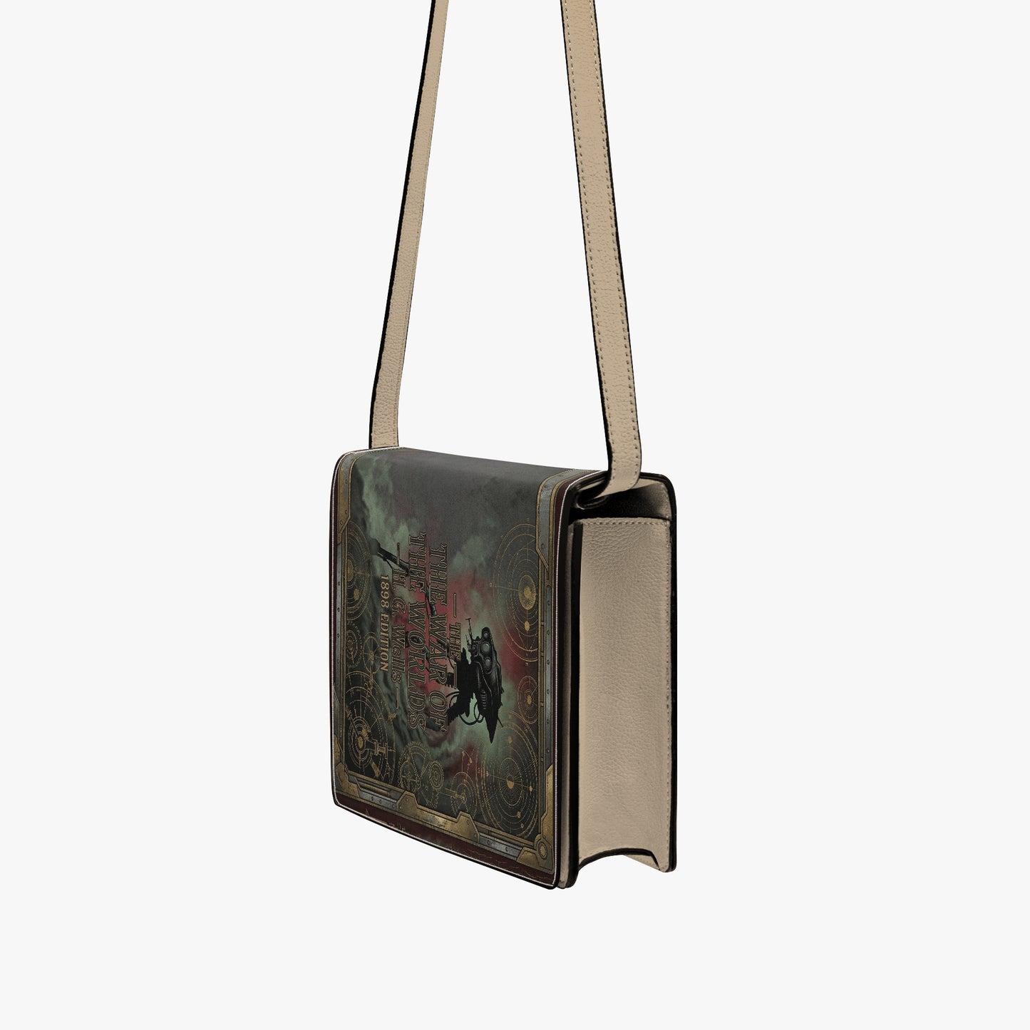 the war of the worlds hg wells sci-fi literary crossbody bag for women – Sole Design Studio