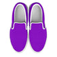 Deep Violet Women's Slip Ons