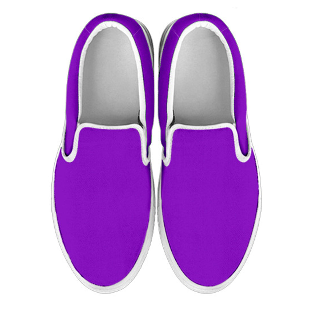 Deep Violet Women's Slip Ons