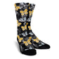 Butterflies in Grey and Yellow Women's Crew Socks