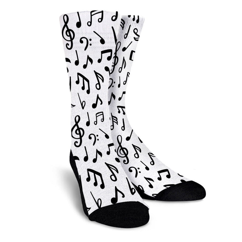 Musical Notes Women's Crew Socks