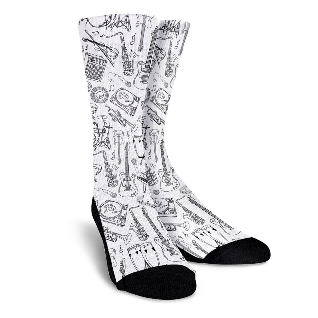 Musical Instruments Women's Crew Socks