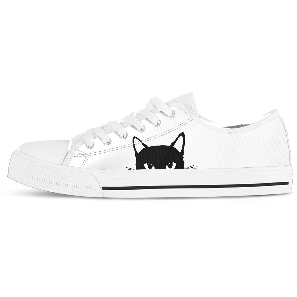 Peek a shop boo canvas sneakers