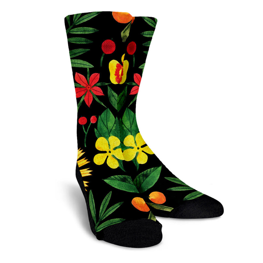 Bold Floral Women's Crew Socks