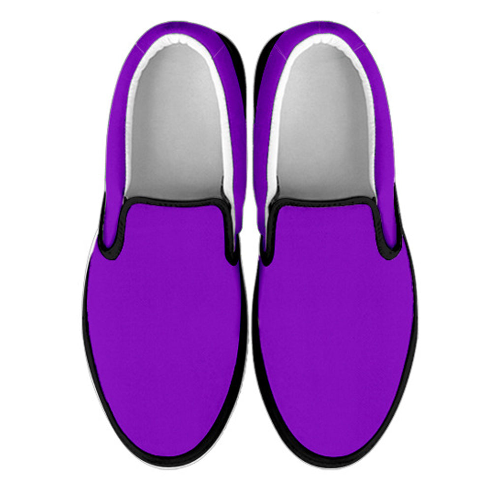 Deep Violet Women's Slip Ons