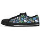 Nurse Doodle Black Women's Low Top Shoes