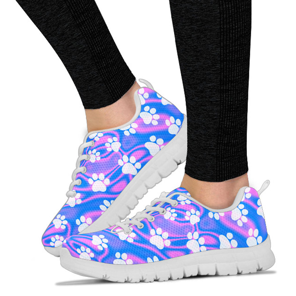 Paw Prints Women's Athletic Sneakers